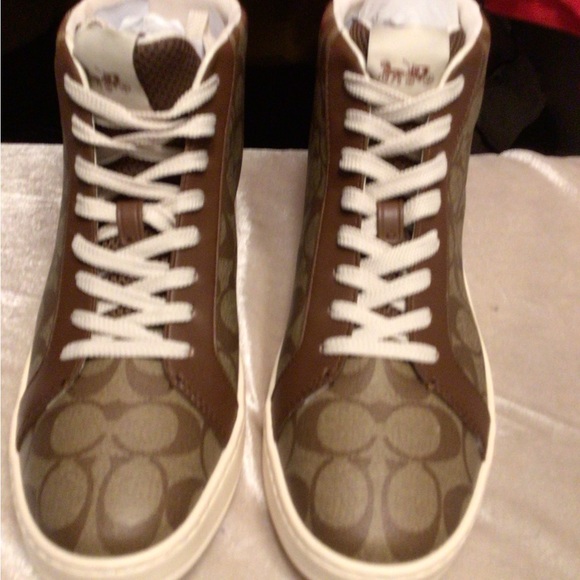 COACH High Top Sneakers SZ 11 B NWT - Picture 3 of 6